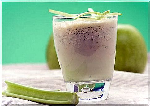 apple and celery milkshake 