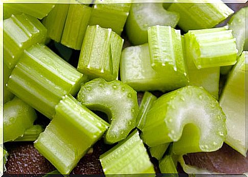 Celery helps to lose weight.