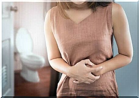 A woman with gastroenteritis.