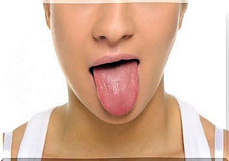 A woman's tongue.